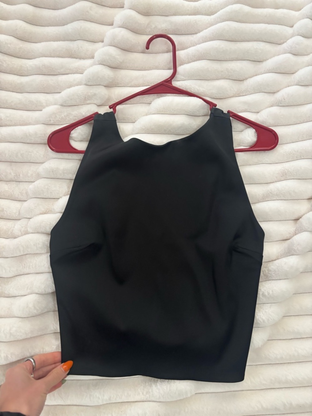 Abercrombie & Fitch Black Halter Crop Tank